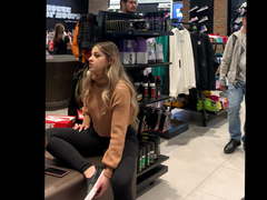 Gorgeous Thick Latina Shoe Shopping Voyeur